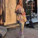 ZARA  Floral Strapless Maxi Dress Wedding summer evening bodycon Photo 12