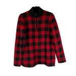 Ralph Lauren Lauren  Lambswool Plaid 1/4 Zip Sweater Women's Medium Photo 1