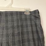 KENNETH COLE NEW YORK Black White Glen Plaid Pleated High Waisted Skinny Pants Size 16 Photo 2