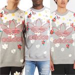 Adidas ๐ผ ORIGINALS x PHARRELL WILLIAMS Unisex Trefoil Logo Daisy Sweatshirt ๐ผ Photo 4