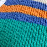 Free People Beach Marsha Striped Sweater Vest Sz XL Cropped Green Coastal Boho Photo 9