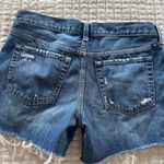Lucky Brand "The cutoff" distressed high rise shorts sz 4/27 Blue Bandana Festiv Photo 3