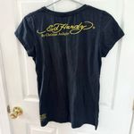 Ed Hardy Vintage Authentic  Black Graphic T-Shirt MEDIUM Photo 2