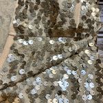 EXPRESS  Gold Sequin Blouse Photo 5