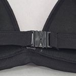 Black Pink Mesh Boho Triangle Padded Swim Sports Bra Beach Bikini Top M Medium Photo 7