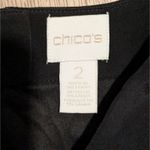 Chico's  2‎ Large 12 Halter Maxi Dress Long Black Blue Print Vacation Summer Photo 2