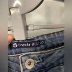 Gold sequin pockets jean shorts size‎ 30 Blue Photo 2