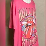 The Rolling Stones UK Tour 1971 Music Pink Casual Graphic T-Shirt,Womens|Sz:XXL Photo 12