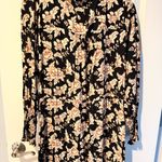 Saint + Sofia Floral Black and Cream Maxi Dress | Size 6 Photo 5