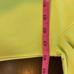 Clara Sun Woo Lime Green Tunic Small Made USA Stretch Asymmetric Hem Chartreuse Yellow Photo 5