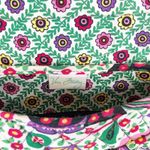 Vera Bradley  Viva la Vera Bag Crossbody Strap‎ Purple Green Floral Flap Bag Photo 7
