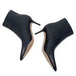 Veronica Beard Lisa Leather Mid Heel Ankle Bootie Boots Black Size 9.5M Photo 7