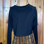 Alphalete Black Long Sleeve Top  cropped loose fitting workout top athletic wear Photo 1