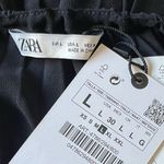 ZARA NEW  Women’s Pleated mini Dress with Belt size L Black Photo 5