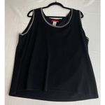 Anne Klein Vintage  Womens 2X‎ Black Pullover Sweater Top Career Preppy Office Photo 0