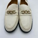 Sézane Sezane Vicky Loafers Elegant Cream/White Leather in smooth Ecru chain detail 42 Photo 6