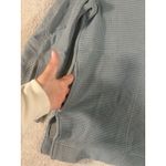 Athleta Sweater Womens M Dusty Blue Hoodie Coaster Luxe Waffle Activewear Photo 3