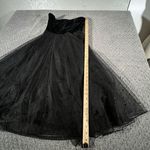NWT Francesca's Dress Small Harriet Velvet Pearl Embellished Strapless Midi‎ Black Photo 11