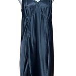 Barbizon Bryn Mode Little Lady Vintage 50s Full Slip USA Nylon Black 18.5 / 38 Size L Photo 0