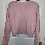 Jessica Simpson Light Pink Cable Knit Sweater Photo 1