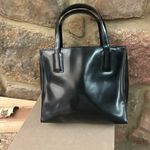 Esprit  Glossy Black Tote Bag Vintage nice & clean Photo 1