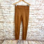 Spanx Faux Suede Leggings in Rich Caramel Size Medium Photo 3