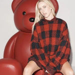 SKIMS Christmas Cozy Knit Hoodie S/M Photo 1