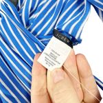 J.Crew Blue & White Striped Jersey Knit Stretchy Infinity Scarf NWT Photo 4