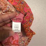 One World  | Pink and Orange Paisley Blouse Photo 4