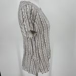 Peyton Jensen  Black & White Striped Blouse Photo 5