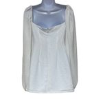 Revolve Rumer White Swiss Dot Gypsy A Line Mini Dress Cutouts Long Sleeve NWT White Photo 1