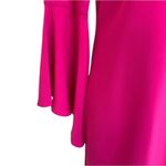 Trina Turk Nico V Neck Bell Sleeve Sheath Mini Dress Pink Size S Photo 7