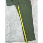 ZARA  Women's Pants Green Ribbed Stretch High Waisted Flowy Holiday Sz Large Photo 12
