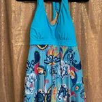 American Trends Bright Blue Floral Swim Shorts Dress XXXL NWOT Size undefined Photo 0