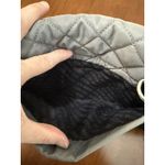 Steve Madden Jodie Crossbody Purse Bag Gray Quilted Nylon Adjustable Strap Logo Photo 9