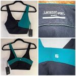 Revolve Lanston Sport Bra Women's XS Black Teal Colorblock Athletic Pullover NWT Photo 1