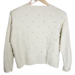 Madewell  Crewneck Bobble Pullover Sweater Antique Cream Ivory size M Photo 2