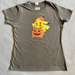 Pokémon Pokemon Pikachu Women’s T-shirt Halloween Themed Gray Size Medium Photo 0