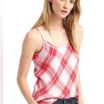 Gap - Red and white Soft plaid Long Cami Photo 0
