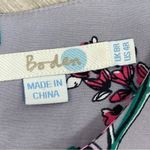 Boden Eliza Floral Bird Print Silk Blend Shift Tunic Dress Gray 4 Gray Photo 8