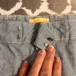 Levi's  High Waist Striped Shorts Sz 16 plus Blue White summer casual stripes Photo 5