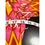 NWT Skirtin Around Zig Zag Print Dress Size 8 Pink Orange Yellow 100% Cotton Photo 6
