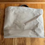 Banana Republic  Beige Heavy Canvas‎ Shoulder Tote Bag  22” x 13” Handles Pockets Photo 4