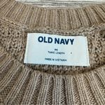 Old Navy Women Crochet Tunic Length Long Sleeve Sweater M Med Medium Light Brown Photo 7
