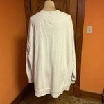 Aerie  Vacay Every Day VNeck Sweatshirt Oatmeal Off-White Oversized Cozy Pullover Photo 9