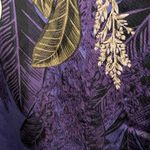 Anthropologie 🍁 Purple Floral Silk Blouse Photo 6