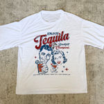 Tequila the Breakfast of Champions Oversized Tee Shirt White Size L Photo 0