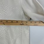 Rebecca Taylor  Top Women's 0 White Animal Silk Blend Keyhole Neck‎ Classic Work Photo 5