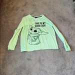 Star Wars  Yoda Green "This Is My Good Side" Pajama Set SIZE M Photo 1