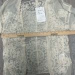 Rebellion NWT Women’s  Open Front Ivory Shirt Size Large  Photo 1